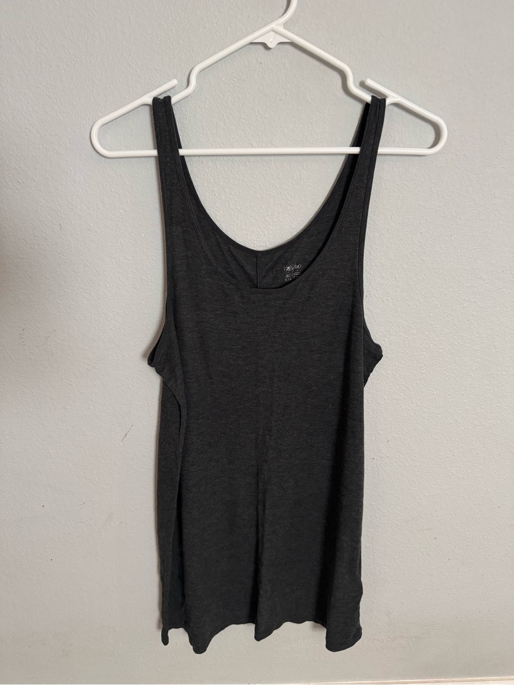Women's vintage grey Scoop Neck Tank Top